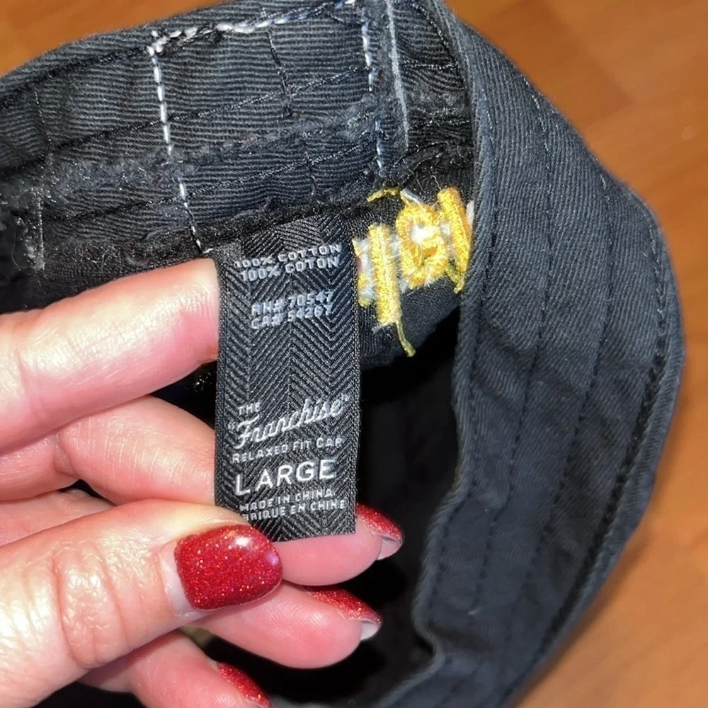 Mens Pittsburgh Steelers '47 Brand Black Cleanup fitted Hat size Large